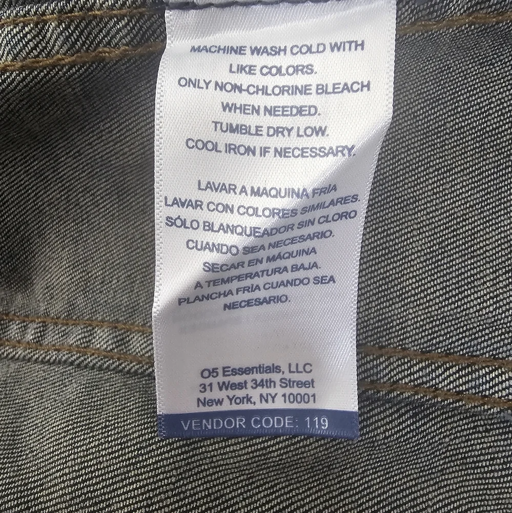 CHAPS Denim‎ Men's Jeans Jacket Size XL Navy Blue stretch - Picture 8 of 10